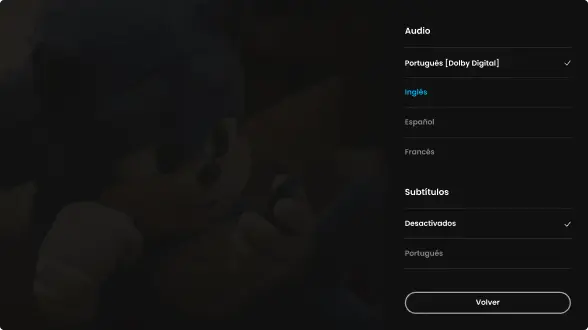 Immersive player mockup