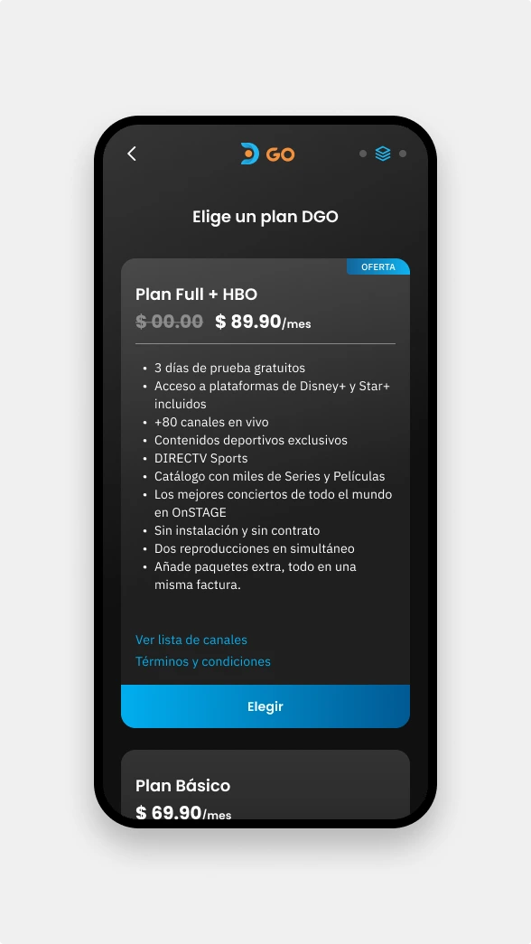 In-app subscription flow