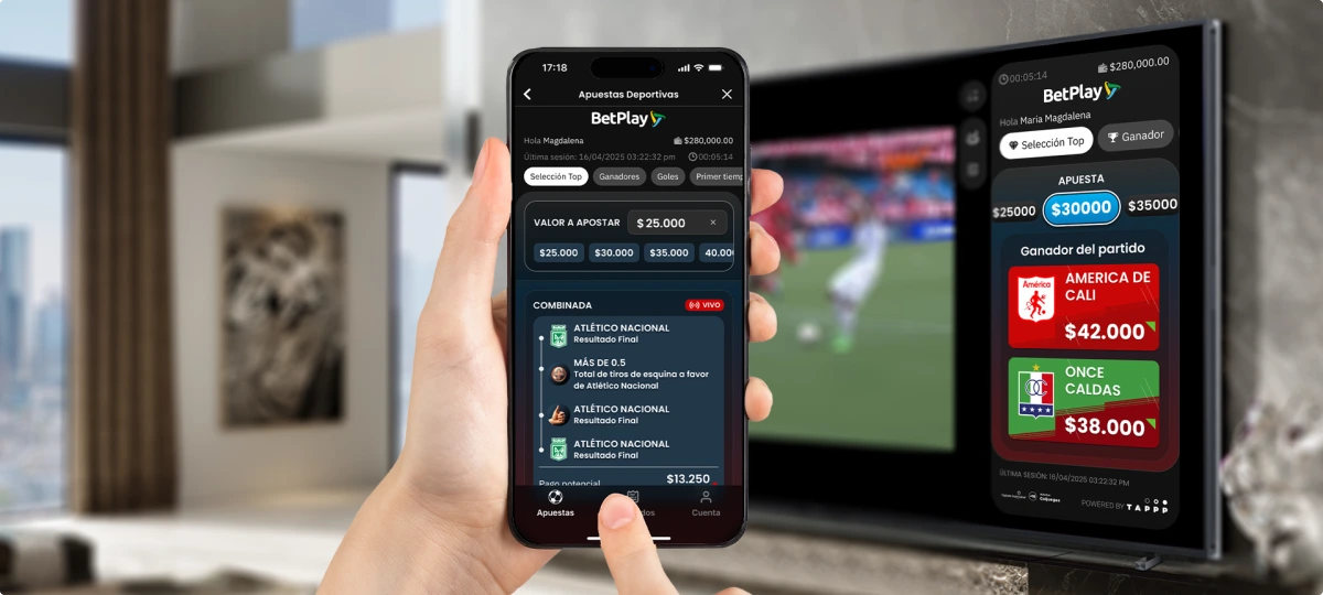 TV Betting Panel — live sports overlay